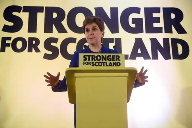 Scotland's First Minister Nicola Sturgeon holds a press conference in Edinburgh on November 23, 2022 after the Supreme Court blocked a new vote on independence.