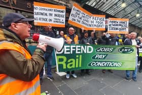 RMT members at Network Rail are striking over pay and conditions. Picture: John Devlin