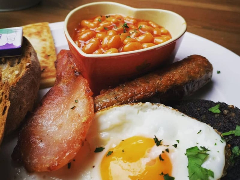 A small family run café in Hanover Street, New Town, Tani Modi serves up breakfast until 2pm. Options include pancakes, toasted bagels, veggie breakfast, full breakfast, and - our personal favourite - The Scotsman, which comes with haggis.