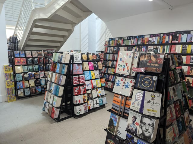 The new Edinburgh Fopp store has a dedicated area where book-worms can peruse the bestsellers, as well as some lesser known works of fiction and non-fiction.