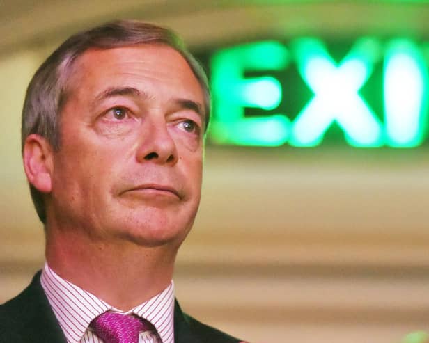 Nigel Farage was the face of the campaigns to leave the EU in 2016. Picture PA.