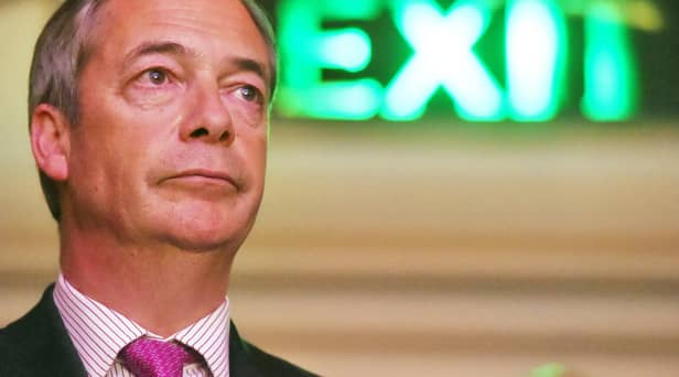 Nigel Farage was the face of the campaigns to leave the EU in 2016. Picture PA.