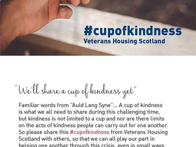 Veterans Housing Scotland has adopted a Burns theme for its campaign