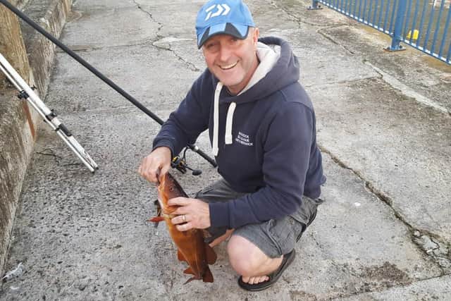 Barry McEwan who won Round 8 of the Bass Rock Shore Angling League.