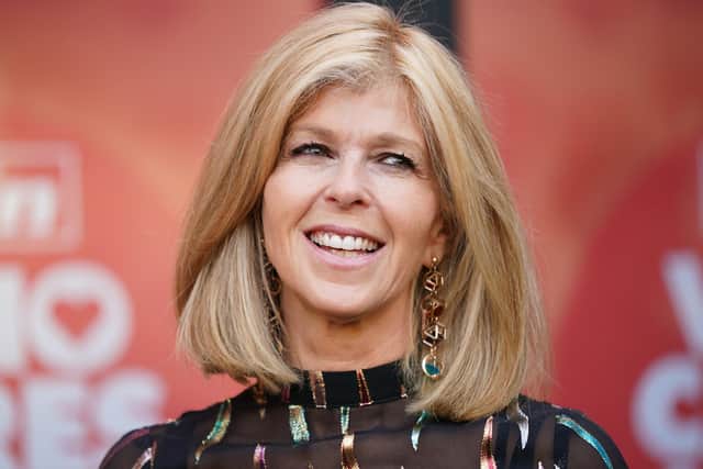 Kate Garraway says she sometimes sees “flashes of the old Derek” while her husband continues to struggle with health problems caused by Covid-19.
