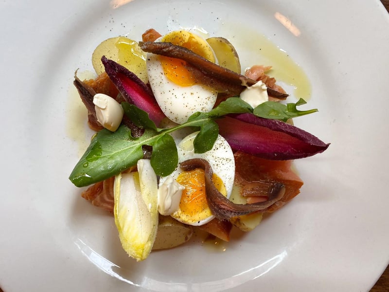 Chef Neil Forbes helms Cafe St Honore in the cobbled Thistle Stree Lane, just minutes away from Princes Street. The restaurant offers seasonal French food on a daily-changing menu and has a Parisian brasserie decor. Rating: 4.6 (253 reviews).