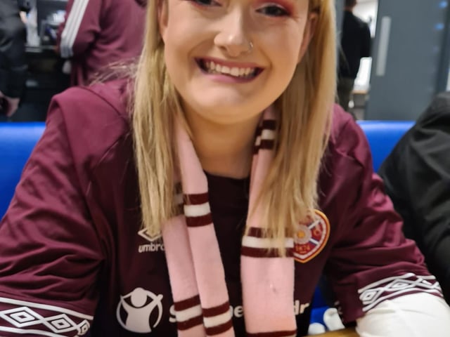 We're on our way said Lorraine Lockhart, and it's her daughter's first cup final. Lets hope it's a winning one too.