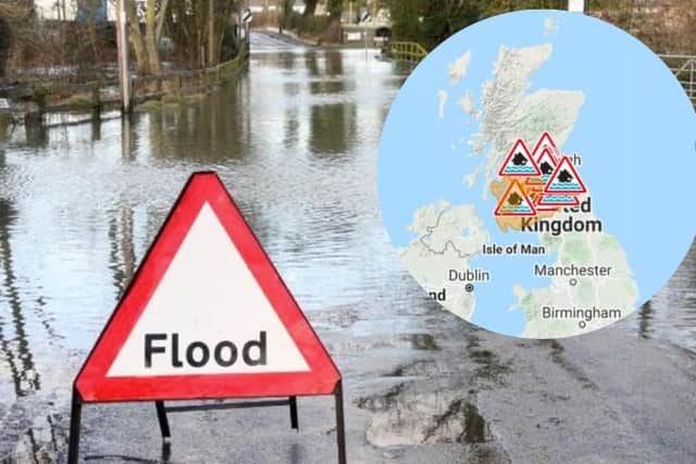 A flood warning has been issued for Edinburgh and the Lothians