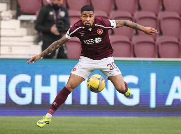 Josh Ginnelly looks like he could be leaving Hearts this summer. Picture: Getty