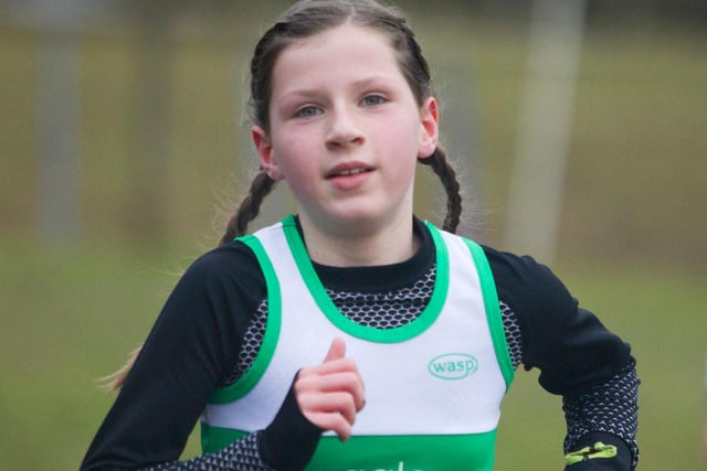 Kacie Brown, of Gala Harriers, finished second in the class for girls aged 10 or 11 in 11:29, behind East Lothian's Cerys Wright