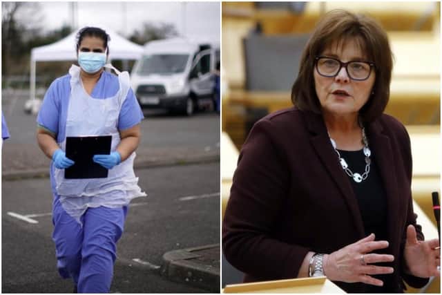 The Scottish Government aims to quadruple its intensive care units over a matter of weeks to cope with the coronavirus outbreak, the Health Secretary said today, as she also revealed that car parking charges for NHS staff at three PFI hospitals will be scrapped for three months.
