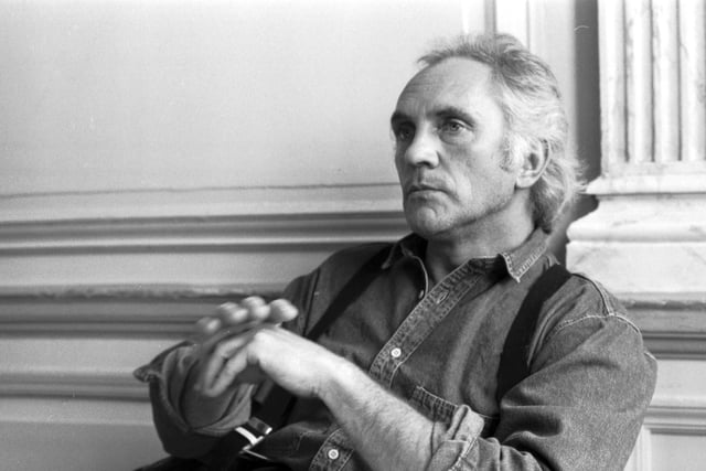 Stage, TV and film actor Terence Stamp at the Caledonian Hotel in April 1988.