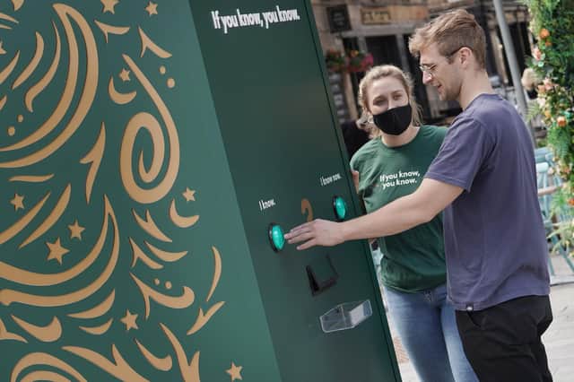 Innis & Gunn’s intriguing Lager Booth is back in Edinburgh’s city centre for one last time.