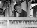 Bernat Klein at one of the looms in his mill at Galashiels in August 1966. Picture: Denis Straughan