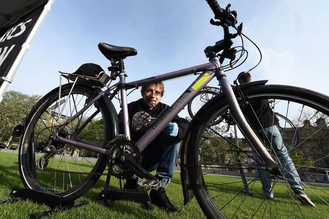Police encourage cyclists to register their bikes as a security precaution. Picture: Lisa Ferguson.
