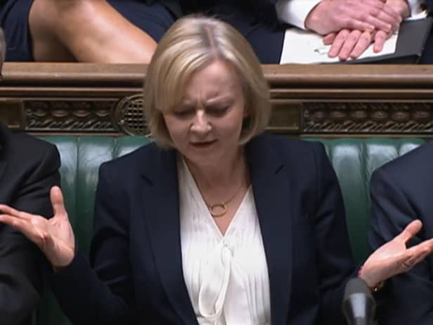Liz Truss came under pressure at Prime Minister's Questions in the Commons, yesterday (Picture: House of Commons/PA Wire)