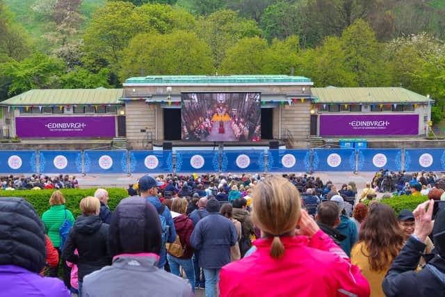 The Ross Bandstand was used recently to show the coronation of King Charles (Picture: Scott Louden)