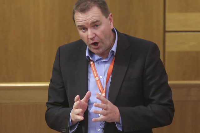 Neil Findlay repeatedly raised concerns about care home discharges in the Scottish Parliament     pic: Fraser Bremner