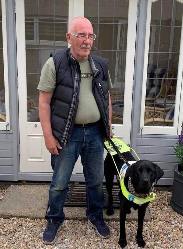 Guide-dog owner Ian Drysdale of Corstorphine said the places he feels safe are getting smaller due to Spaces for People.
