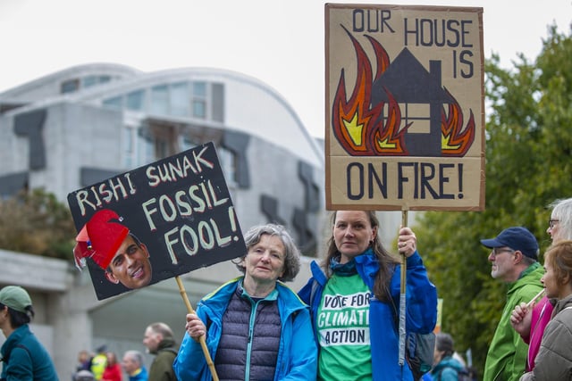 The cross-organisation mobilisation took place in Edinburgh yesterday, joining the voices of millions of people across the globe taking part in organised climate change protests this month.