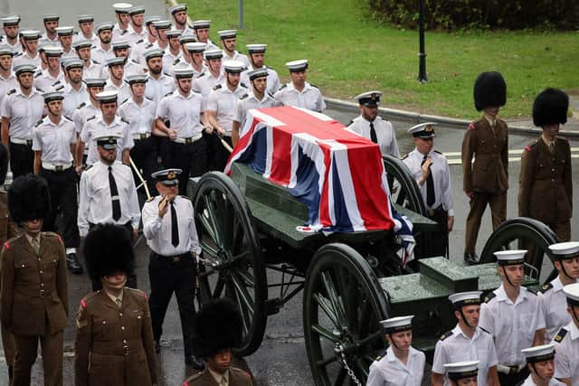 More than 1,000 sailors and Royal Marines are undergoing final preparations for their pivotal role in the Queen's funeral  (MoD/Crown /SWNS)
