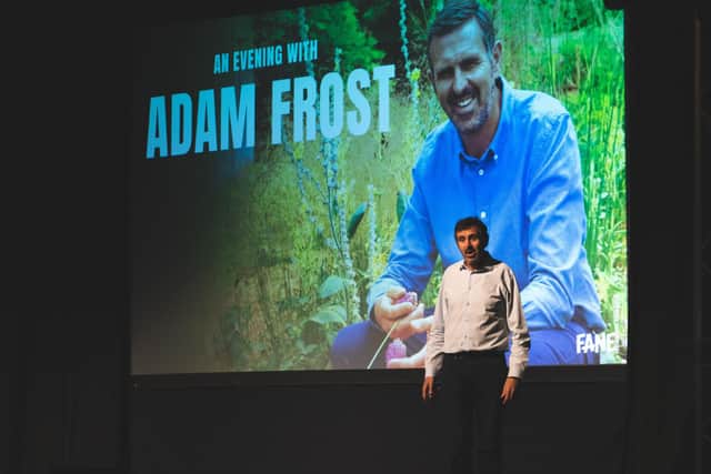 Adam Frost on stage at one of his tours