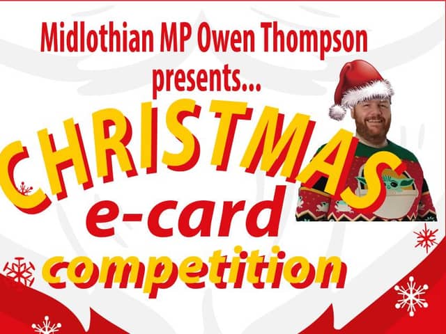 Flyer for the Christmas card competition.