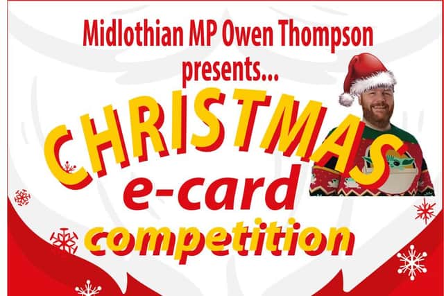 Flyer for the Christmas card competition.