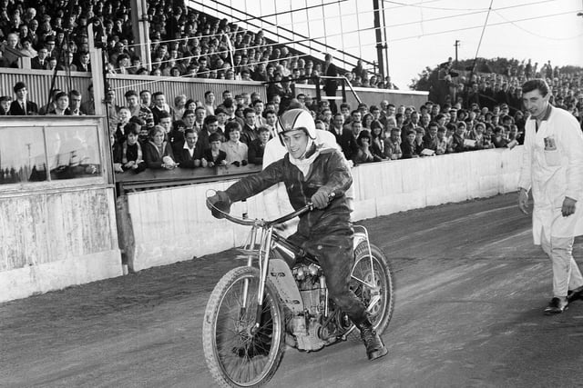 Old Meadowbank was a motorcycle speedway track that ran from 1948 to 1954 and 1960 to 1967. Geoffrey Thomas is pictured getting on his bike at Meadowbank, the then home of the Edinburgh Monarchs, in the 1960s.