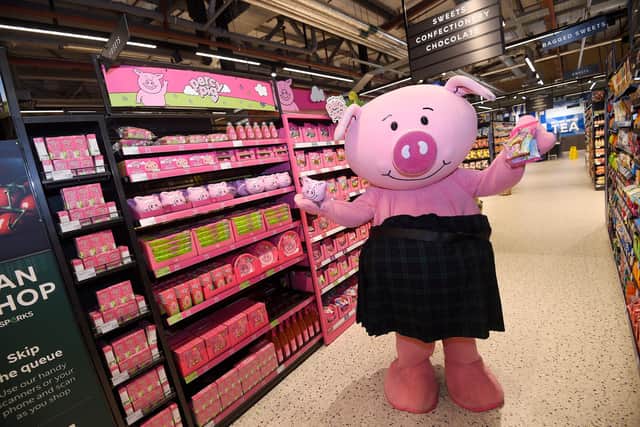 Percy pig gets his own aisle at M&S relaunched foodhall at Gyle
PIC: Greg Macvean