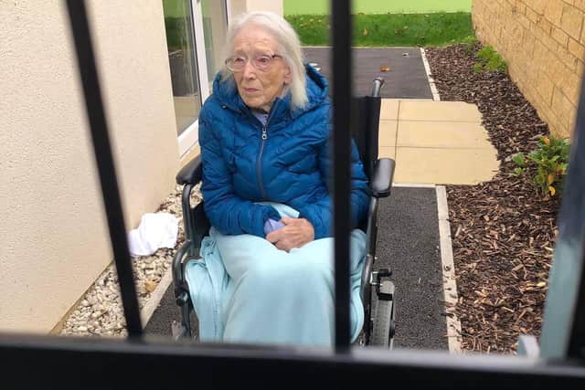 Mary Boag at her care home in Edinburgh. Lucy said she finds meeting her grandmother for just 30 minutes behind bars distressing picture: Lucy Challoner