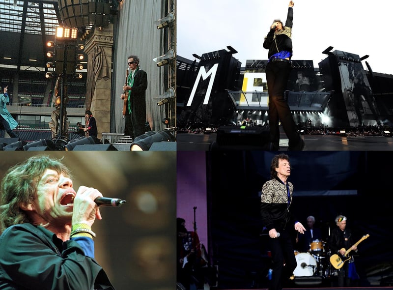 Rock legends The Rolling Stones have played Murrayfield Stadium twice, in 1999 (left) and 2018 (right), entertaining their Edinburgh fans with greatest hits sets.
