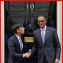 Prime Minister Rishi Sunak welcomes the President of Rwanda, Paul Kagame, to 10 Downing Street, for talks last week. Picture: Stefan Rousseau/PA Wire