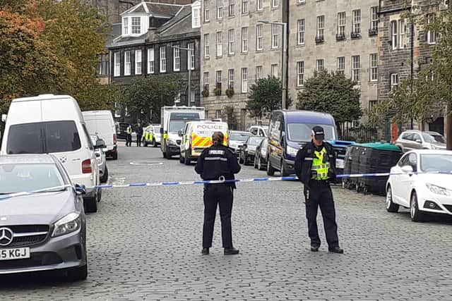 A street in Leith has been cordoned off by police.