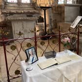A Book of Condolence has been placed inside Rosslyn Chapel for visitors and local residents to sign.