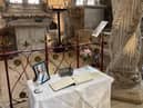 A Book of Condolence has been placed inside Rosslyn Chapel for visitors and local residents to sign.