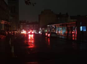 Main street in Stockbridge in complete darkness picture: JPI Media