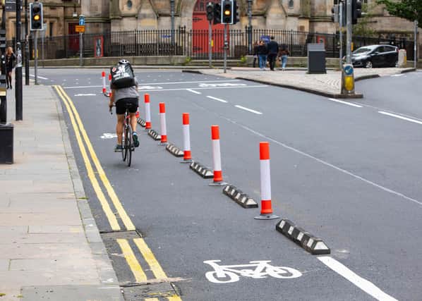 The Spaces for People project has seen a number of changes to the road layout, including the introduction of new cycle lanes (Picture: Lloyd Smith)