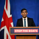 Prime Minister Rishi Sunak holds a press conference following the Supreme Court's Rwanda policy judgement, at Downing Street on November 15, 2023  (Photo by Leon Neal/Getty Images)