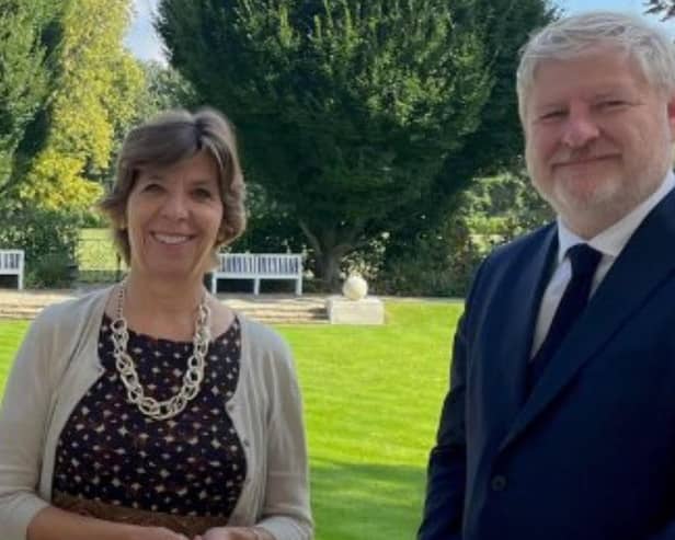 Catherine Colonna, seen with Angus Robertson, has become the new French foreign affairs minister