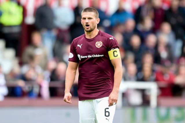 Perry Kitchen captained Hearts for the first time against Ross County