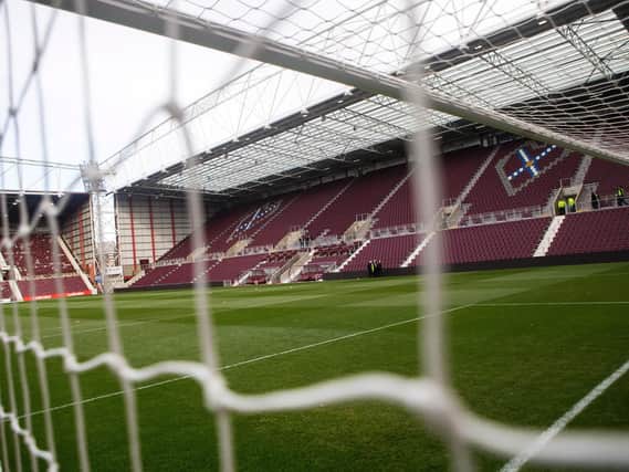 A general view of Tynecastle ahead of today's match.