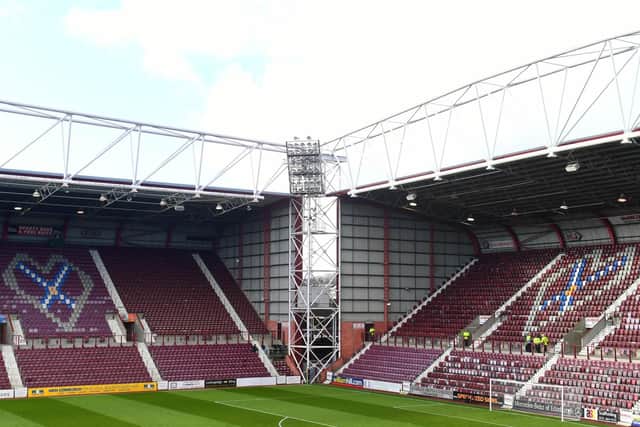 A general view of Tynecastle Park