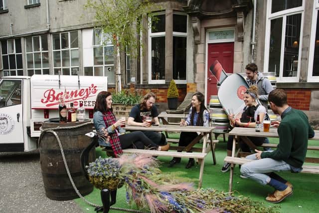 This quirky pub is located next door to Barneys Beer and Pickerings Gin. Youll find it by venturing through the Summerhall courtyard and when the sun does put his hat on, head out front to the beer garden. 1 Summerhall Pl