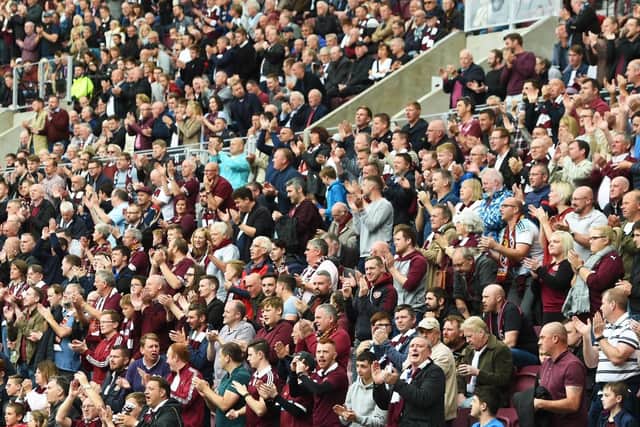 Hearts fans have snapped up more than 10,500 season tickets. Picture: SNS