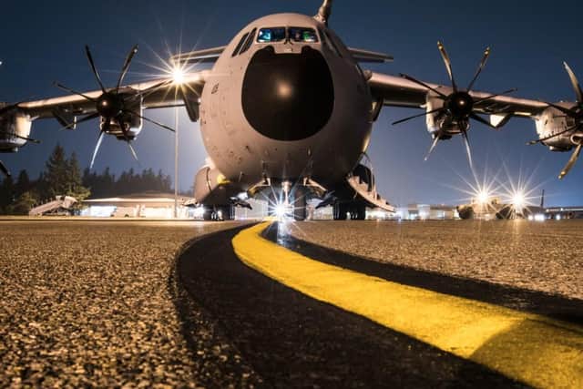 Details of the training are not clear, but the A400 Atlas is specially designed as a military transport plane that can be adapted for medical evacuation and aerial refuelling.
