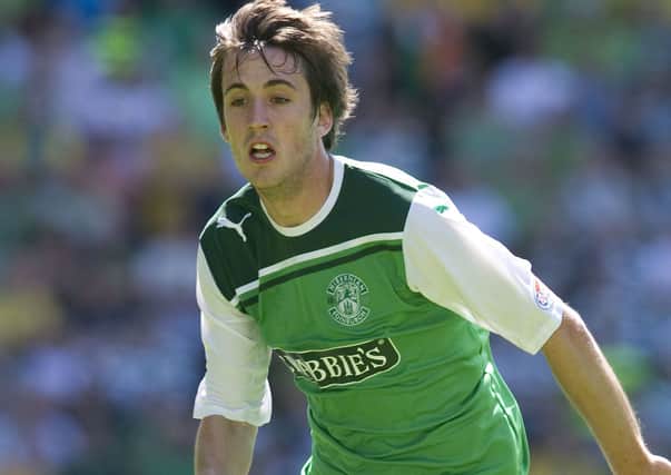 Callum Booth is hoping to get back into the Hibs first team after an ankle knock