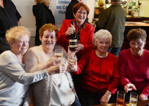 A party at Danderhall miners' club to celebrate Thatcher's funeral. Picture: Neil Hanna