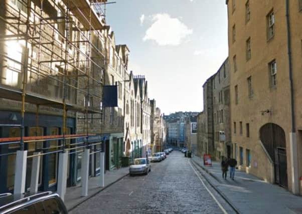 Blackfriars Street, just off the Royal Mile, where the woman collapsed. Picture: Google Maps