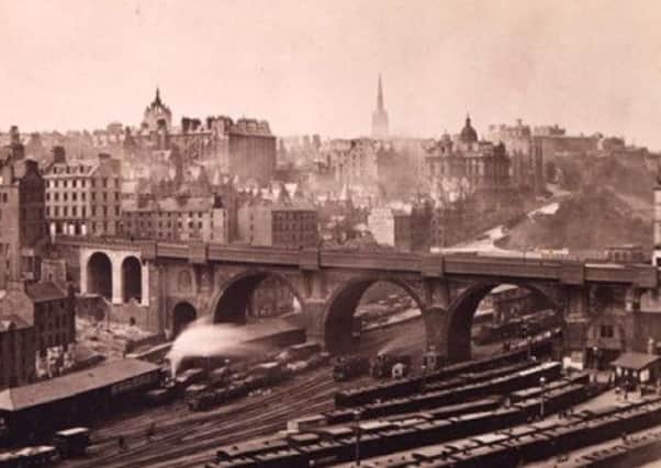 North Bridge circa 1880, possibly viewed from the old Calton jail. Picture: Complimentary